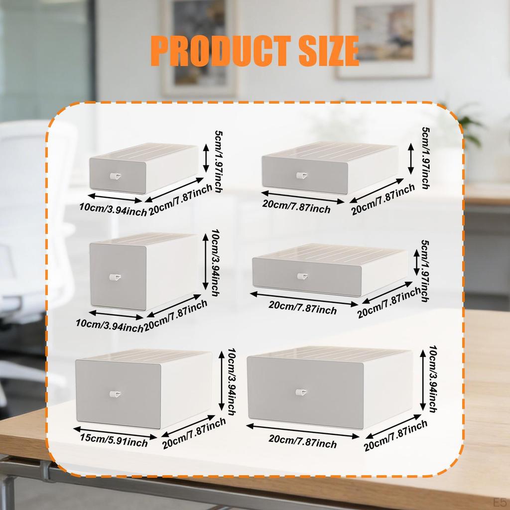Desktop Storage Box Desk Organizer Drawer Table Organization for Office Dorm Versatile Functional