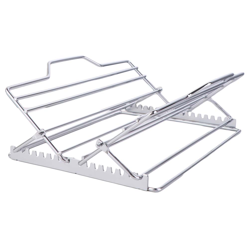 Stainless Steel Turkey Roasting Rack Adjustable Foldable Chicken Roaster Stand V-Shaped Large Grilled Chicken Rack Grills