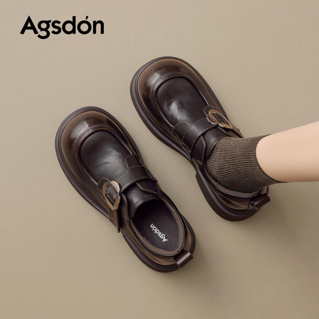 Platform-soled New Spring Retro British Small Leather Shoes Commuter Shoes