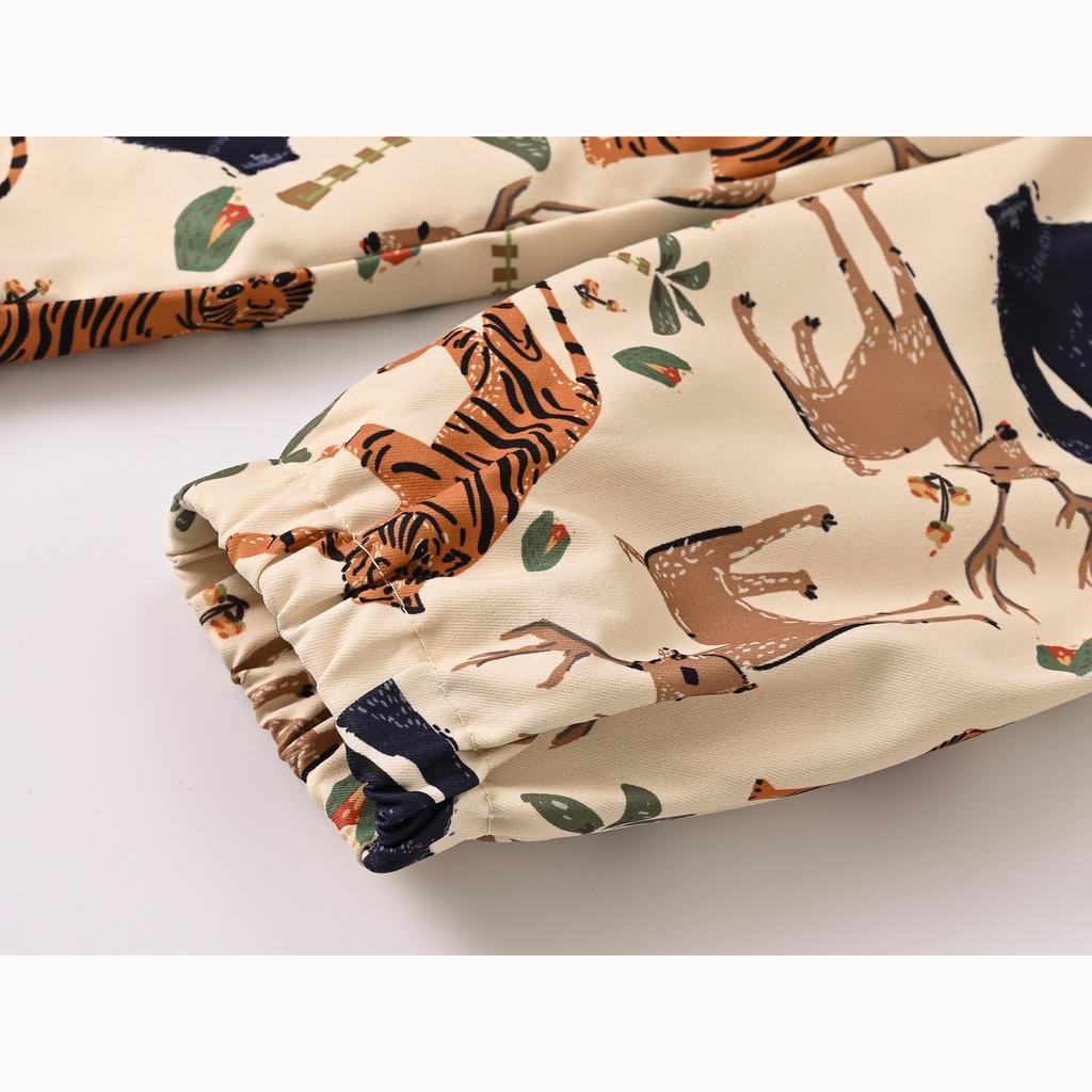 Middle and Large Children Boys and Girls Multi-color Printing Hooded Jacket Light Models of Fashion Jacket Children's Clothing