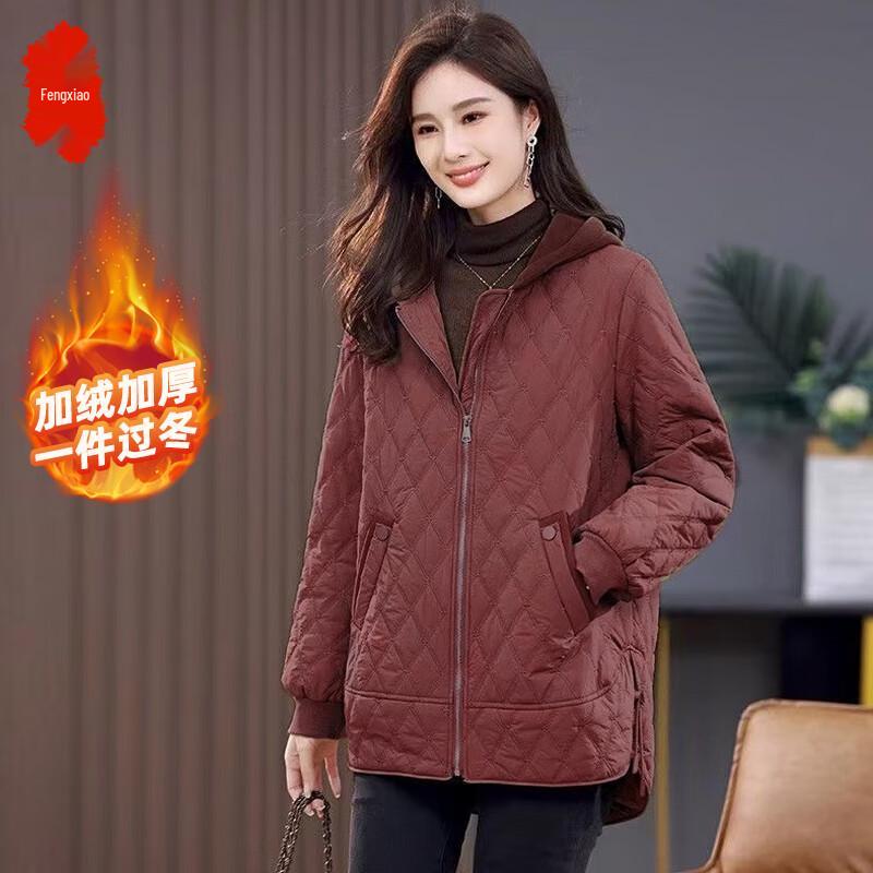 

Women s Hooded Warm Winter Cotton Padded Jacket 2XL