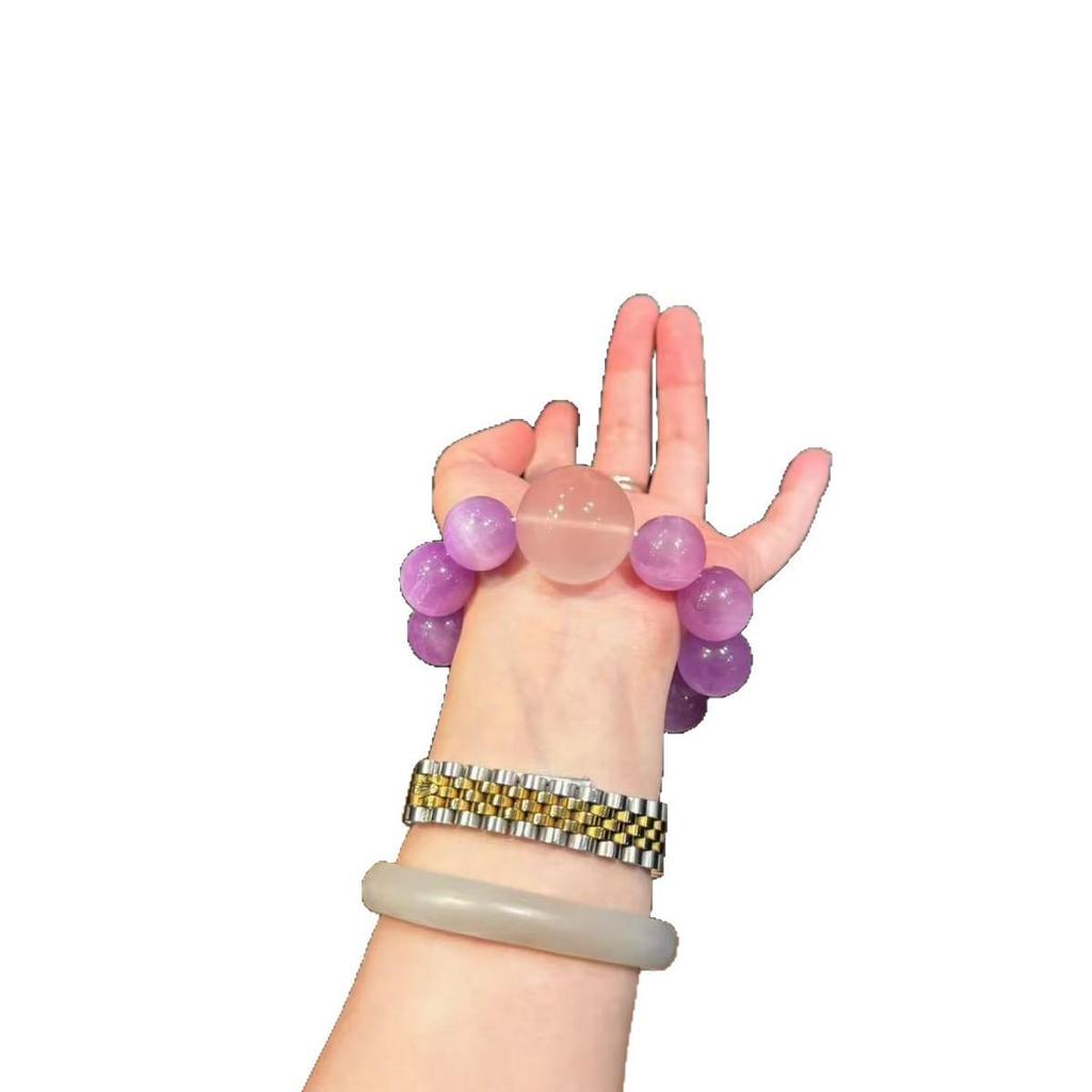 Lavender Kunzite Crystal Bracelet - Best Friend Gift in Purple and Pink with Star Accents