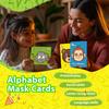 Extragroße Tier-Alphabetkarten, 26 Karten für Kleinkinder, 26 Alphabetkarten zum Nachahmen, Alphabete lernen, Englisch, Lernspiele für Kinder