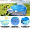 Solar Pool Cover for 6ft 8ft Round Metal Frame Pools Weatherproof Heavy Duty Thermal Blanket Portable Swimming Pond Accessories