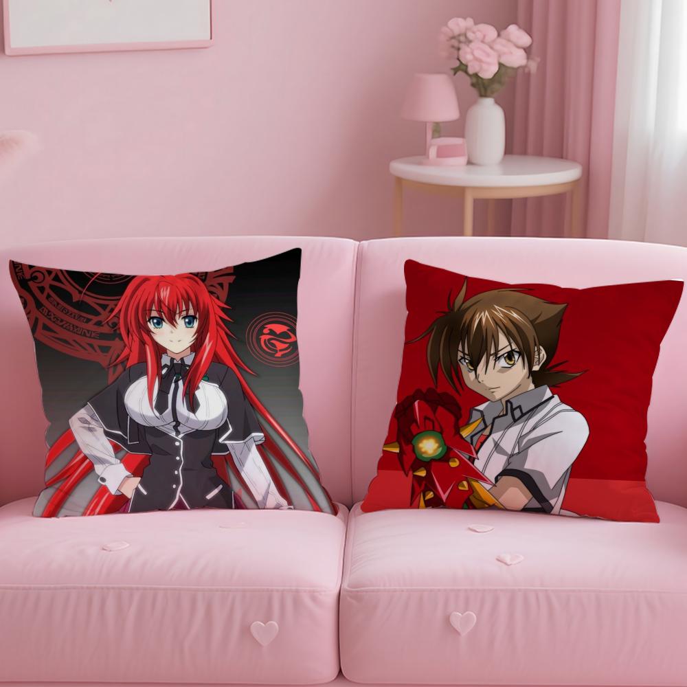 popular anime High School DxD Cushion Cover Soft & Easy-Wash Pillow Case – Versatile for Couch, Bed, Travel and Office