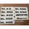 Mercedes ML320-ML550 Black Warrior Rear Emblem