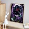Gothic Rose Diamond Painting Art Set, 5D Rose Diamond Embroidery Craft, DIY Rhinestone Gem Crafts, Home Wall Decoration