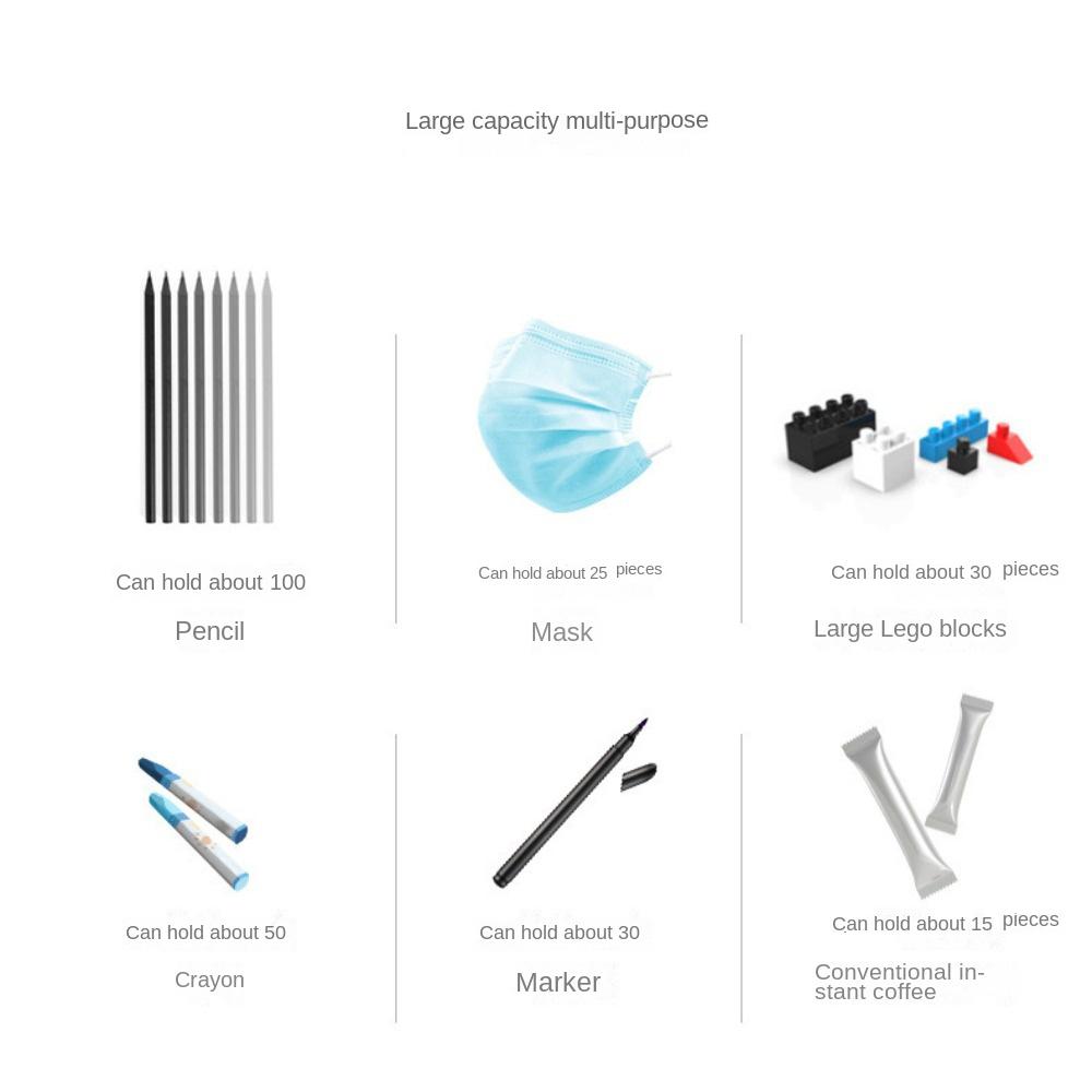 Snap-tight Lid Transparent Plastic Pencil Box Eco-friendly High Appearance School Supplies