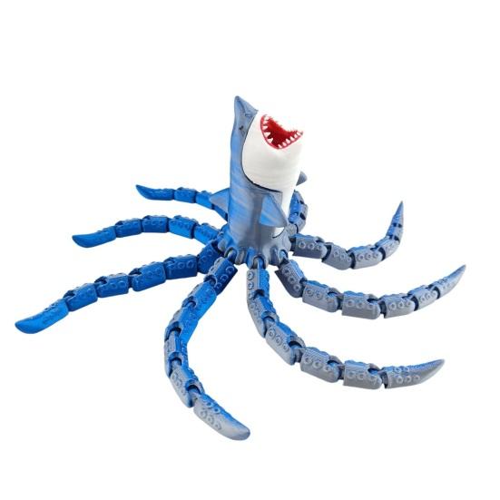 3D Printed Sea Monsters, Articulated Fidget Toy, Sea Eater Deep Sea Creature Collectible, Stress Relief Desk Toy & Unique Gift for Ocean Lovers