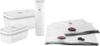 ZWILLING Fresh Save Vacuum Sealer Starter Set with Small and Medium Glass Includes a Vacuum Glass Storage Japanese Fresh Save & 7-Piece Containers.