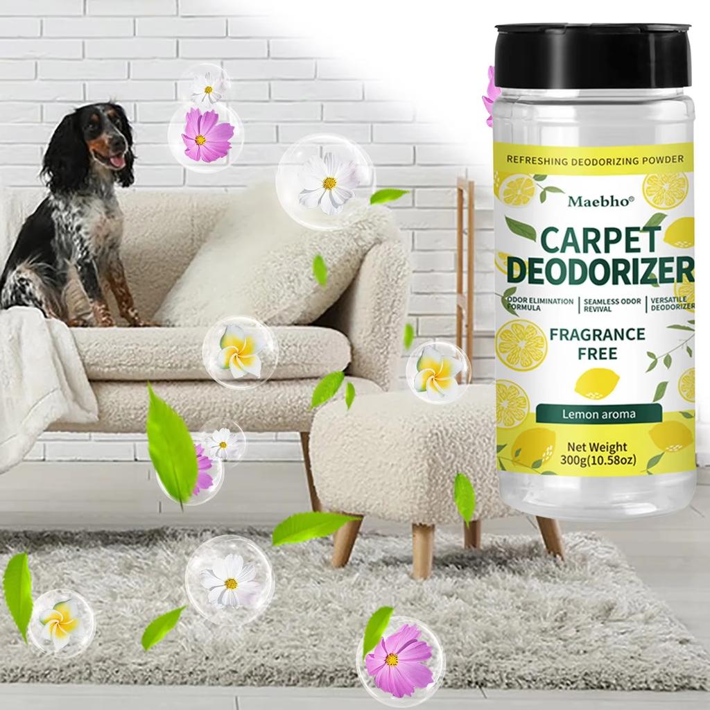 Carpet Deodorizing Powder Powerful Pet Smell Eliminator Urine Odor Dust Remover Refresher for Home Carpet Cleaning Accessories