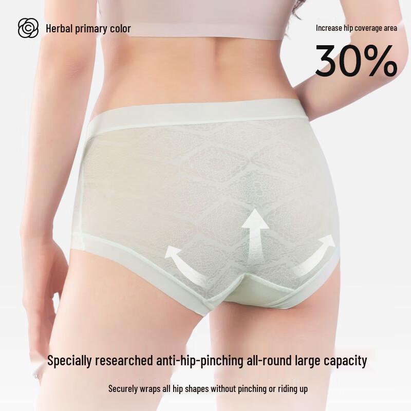 FuyanJie F203 Women's 7A Antibacterial Seamless Lace Underwear 3-Pack