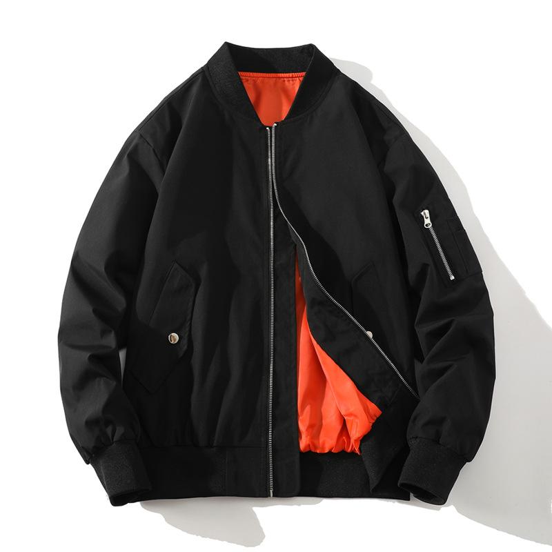 Stand-up Collar Jacket Men's Spring and Autumn New Loose Trendy Brand Versatile Coat