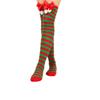 Costume Accessory Knee-High Warm Stocking Colorful Striped Leg Warmer High Socks