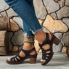Women's Sandals 2024 Summer New Fashion Women's Shoes Open Toe Thick Gladiator Casual Sandals Comfortable Light Sandals