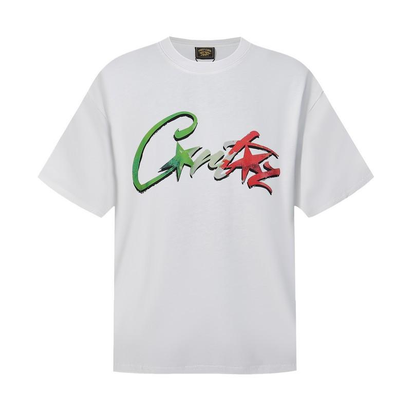 2024 Summer New Kapok Printed Short Sleeve T-Shirt Set Men's and Women's Same Breathable Casual