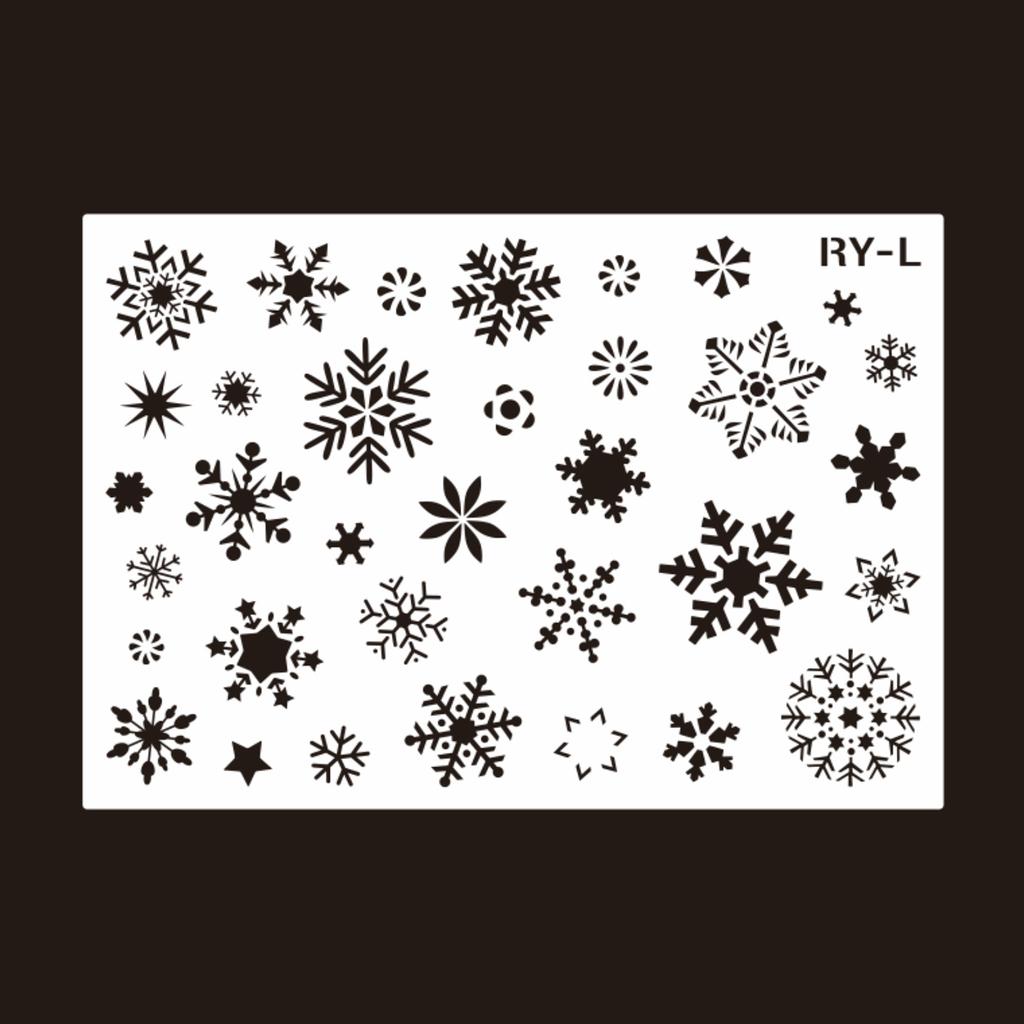 Christmas Snowflakes Painting Templates for Kid Student Art Drawing DIY Crafts