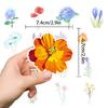 50 Flowers and Plants Graffiti Stickers, Mobile Phone Water Cups, Travel Box Waterproof Stickers, Skateboard, Guitar Stickers