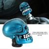 Skeleton Skull Head Car Modified Gear Shift Knob Stick Lever Shifter Universal Cyan