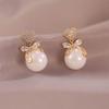 2023 Trendy Mermaid Heart Pearl Earrings: S925 Sterling Silver Studs
