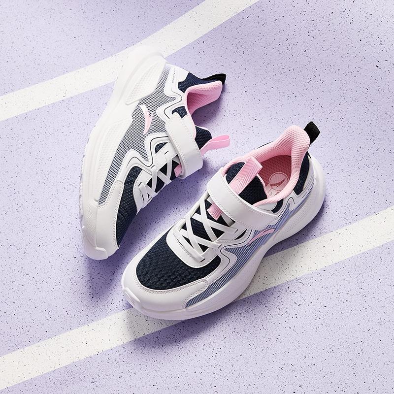 Anta Kids Fabric Trendy Comfortable Versatile Sports Lightweight Shock Absorbing Low Top Running Shoes Kids sneaker A22445555-1