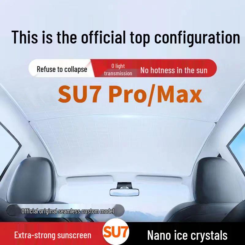 Xiaomi SU7 Pro/Max Sunroof Sunshade - Ice Crystal Heat Insulating Car Roof Curtain