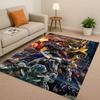 3D T-Transformers Optimus Prime Bumblebee Cartoon Living Room Non-Slip Area Rug Carpet For Bedroom Sofa,Easy Clean Home Doormat