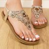 Women'S Sandals Crystal Flat Sandals Summers  Shoes Woman Bohemia Style Sandalias Mujer Casual Shoes Summer Footwear Women