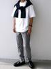 Summer Function Mock Neck 25SS 712110056 White SMALL Cool to the protection [SHIPS ANY] T-Shirt touch/Heat shielding/UV etc.