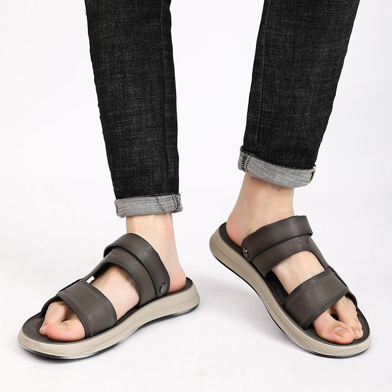 Fashion Brand Sandals New Summer Genuine Leather Lightweight Men's Shoes Outdoor Comfortable Beach Sandals Fashion Casual Shoes Sneakers