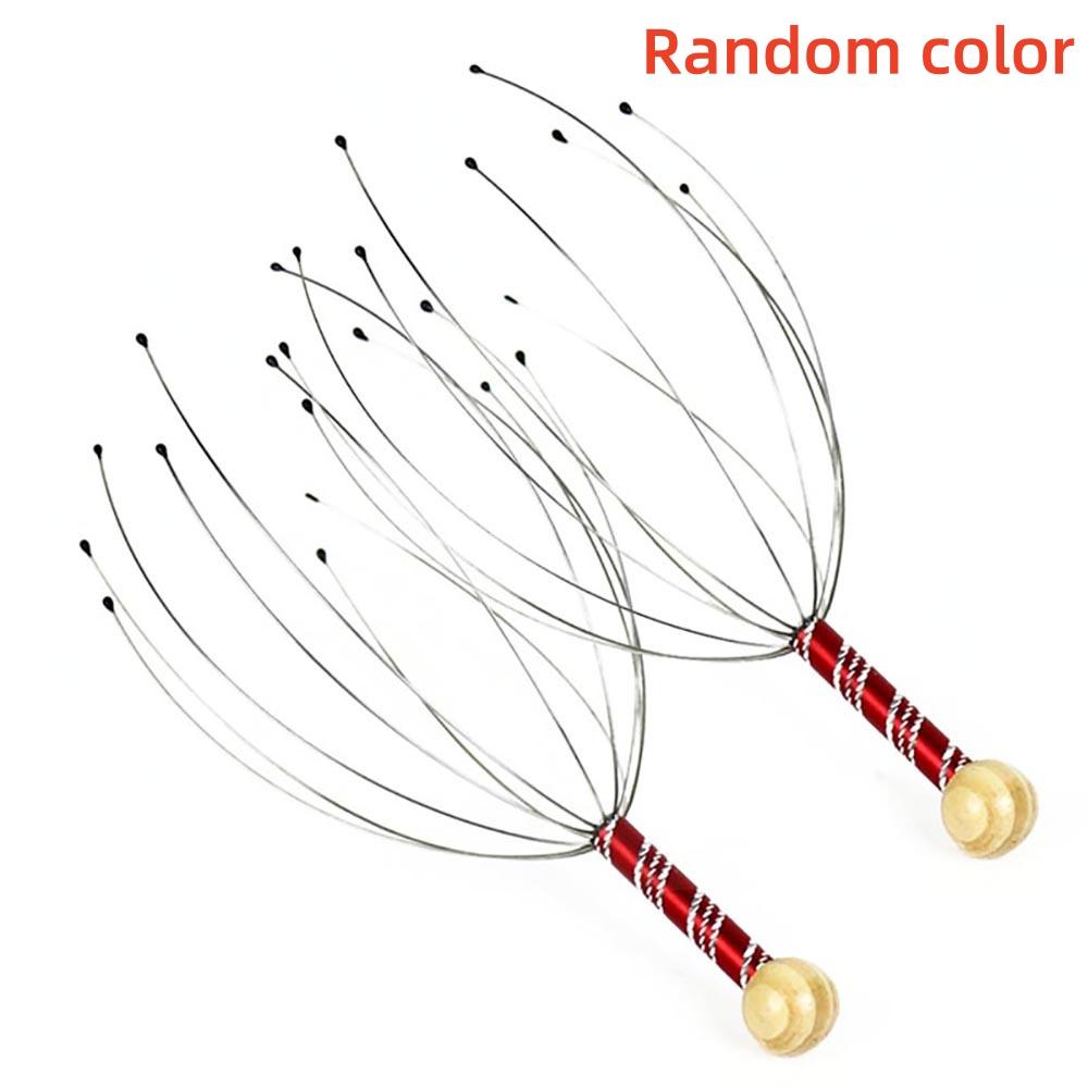 1Pc/2Pcs Handheld Head Massager Stainless Steel Engraved Head Massager Massage Claw Scalp Scratcher Itch Reliever Soul extractor