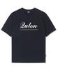 QUTON Basic Lettering Oversized Heavy Short Sleeve T-Shirt_Black