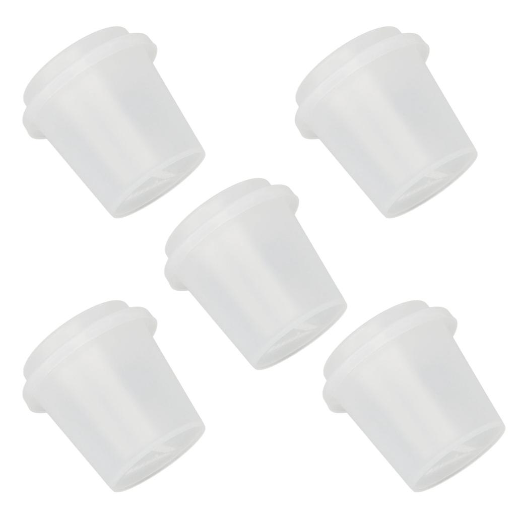 5 STÜCK Make-up Ei Aufbewahrungsbox Becherform Transparent Tragbar Beauty Ei Schwamm Organizer für Reisen