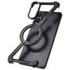 Oatsbasf Magsafe Metal Frame for Samsung Galaxy S25 Edge Phone Case with Stand 360° Rotatable Phone Case for Samsung Galaxy A56