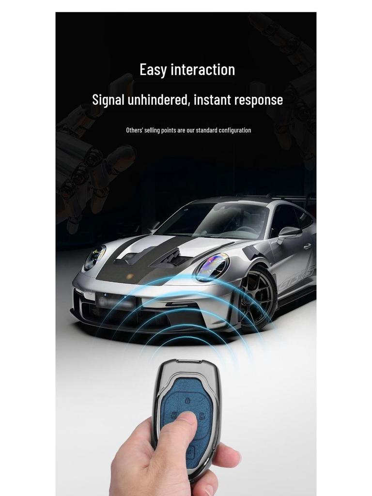 Metal Key Case Protective Cover for GAC Trumpchi Models: GS4, GS3, GS5, GS7, GS8, GA3S, Vision, GA4, GA6.