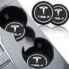 1/2 Stück Silikon Auto-Getränkeuntersetzer Becherhalter-Schlitz Rutschfeste Matte PVC-Pads Für Tesla Model 3 Model S X Model Y Roadster SpaceX Cybertruck