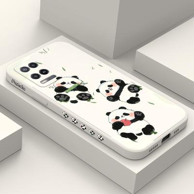 Grass Panda Phone Case For OPPO A54 A74 A57 A77 A78 A96 A76 A95 A94 A83 A53 A72 A52 A9 A5 A12 A31 2020 S 4G 5G Cover