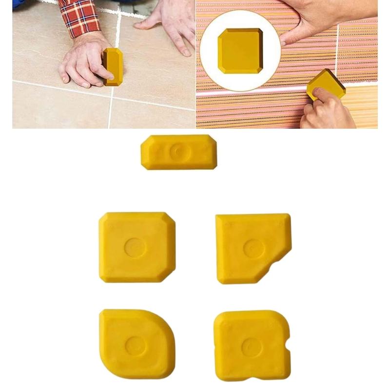 5Pcs Caulking Tool Set for Repair and Maintenance Sealant Finishing Tool DIY Grout Scrapers Tool