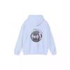 2024 Women's European Size Ribbed Drop Shoulder Embroidered Diskokugel Hoodie Sweater.