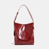 Women's Retro Large Capacity Bag, Women's New Fashionable and High-end Water Bucket Bag, Single Shoulder Crossbody Tote Bag