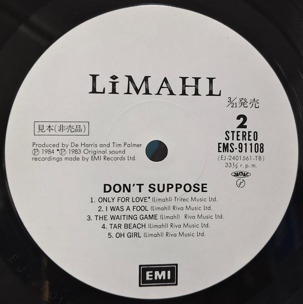 

Виниловая пластинка LIMAHL Dont Suppose EMS91108PROMO EMI 1985 Япония Рок Б/у