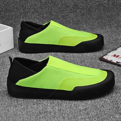 Mode Herren Sneaker Sommer Atmungsaktive Walking Sneaker Gelbe Slipper Herren Flache Freizeitschuhe Sneaker Männlich