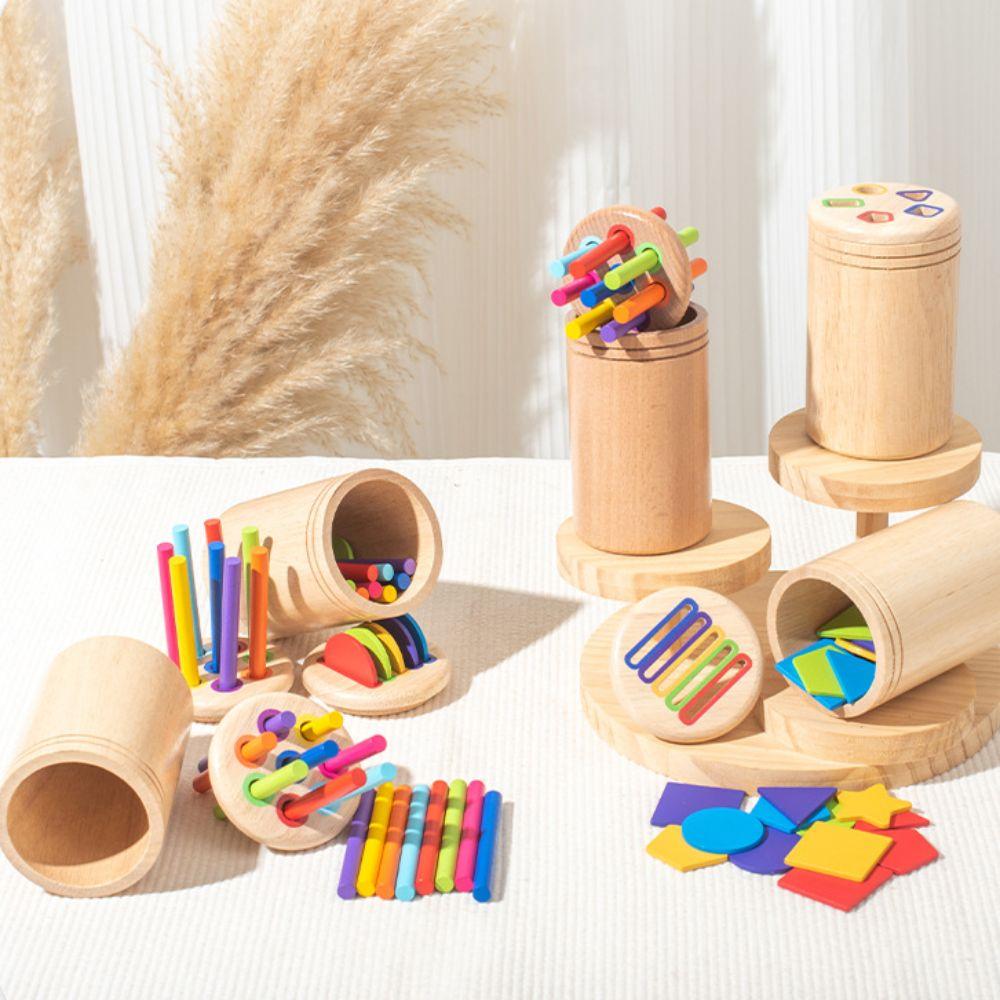 

Montessori Shape Matching Toys Early Educational Count Puzzle Game Toy Color Sorting Toys Kids Style 3