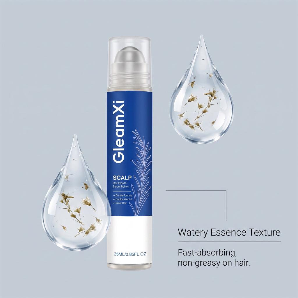 Gleamxi Hair Essence Roll-on Mildly Moisturizes Hair and Refreshes Scalp Daily Hair Care Essence