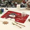 1/4pcs Snowman Christmas Placemats Linen Tableware Mat Christmas Decorations For Home Kitchen 2026 Xmas Navidad Noel Table Decor