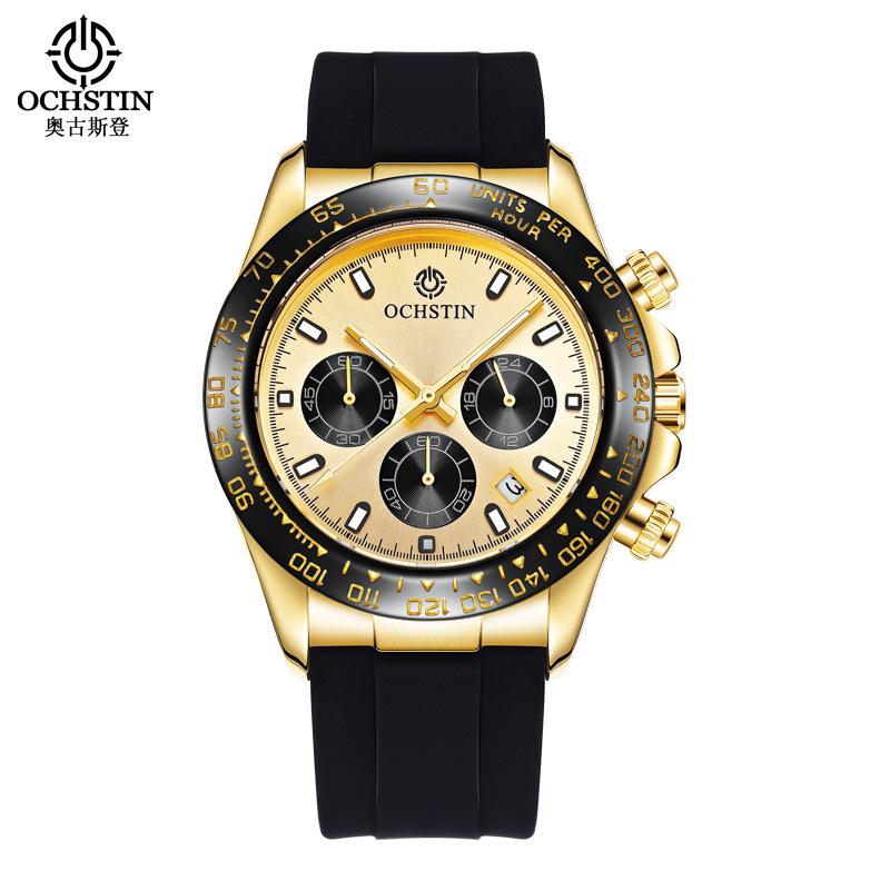 Ochstin Legendary Series Luminous Waterproof Men S Watch Men S Quartz Watch Silicone Strap Fashion Watch