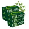 Premier Bamboo Super Soft 2-ply Car Tissue Box| Facial Tissue-100 Pulls X 6 Packs (600 Pulls) | 100% Natural & Ecofriendly