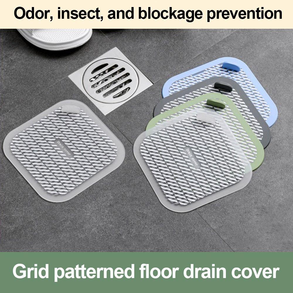 Portable Soft Floor Drain Cover Insect-proof Anti-Odor Sink Seal Mat Reusable Sewer Pipe Cover Universal