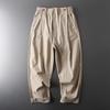 Fashion Brand Japanese Style Ankle-Tied Straight Cargo Pants Autumn and Winter