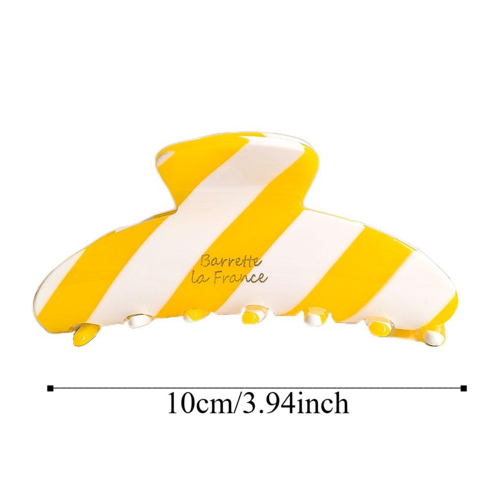 Mode Elegant Essigsäure Haarkralle Acryl Koreanischer Stil Farbverlauf Haifisch-Clip Gestreift Wasserdicht Damen Haaraccessoires Party
